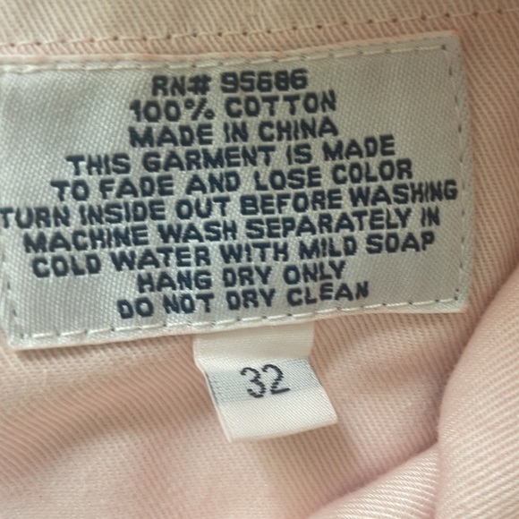 Preppy plain front pants in faded red by country club prep faded will continue. - Picture 6 of 6